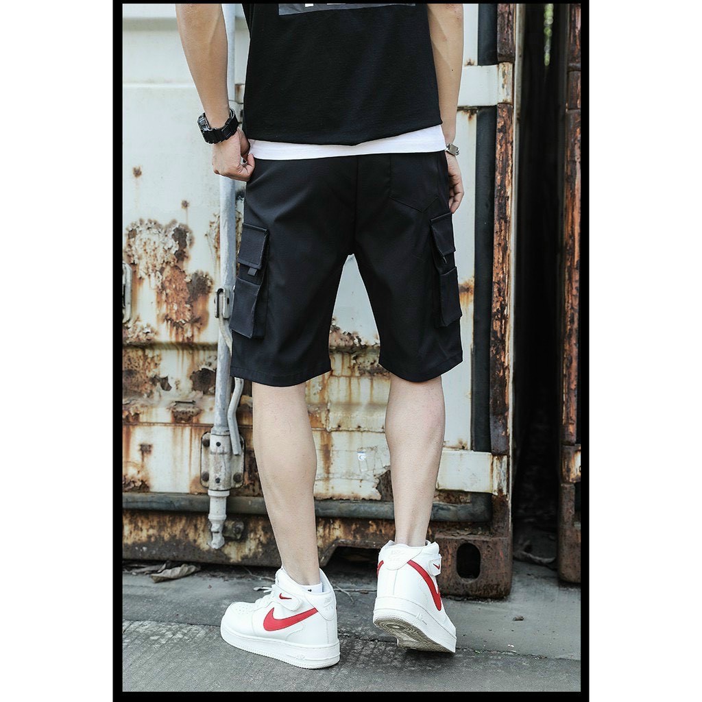 <FREE SHIP> Quần short túi hộp nam nữ unisex vải kaki co giãn chất dày dặn giống hình, bao đẹp (d.n.l.k.e)