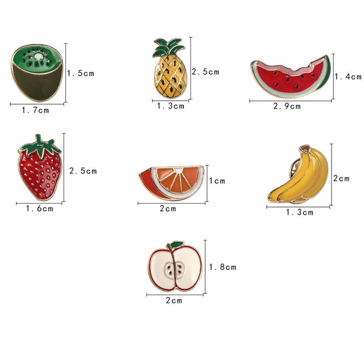 Enamel Pins Collar Badge Fruit Brooch Lapel Pin