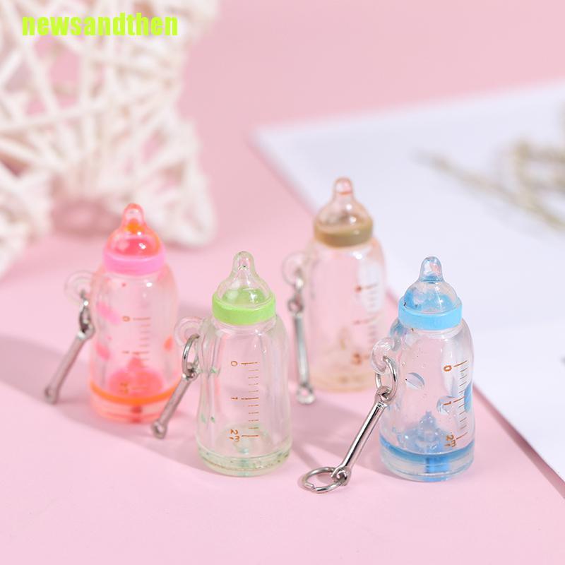 Set 5 Mô Hình Bình Sữa Mini Bằng Nhựa Resin Dễ Thương Cho Bé