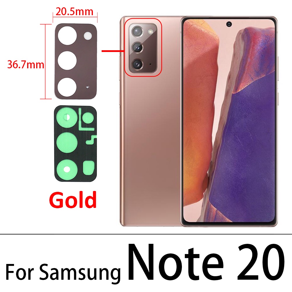 Ống Kính Camera Sau Có Keo Dán Thay Thế Chuyên Dụng Cho Samsung Note 20 Ultra 10 Lite Note 10 Plus Note 8 9