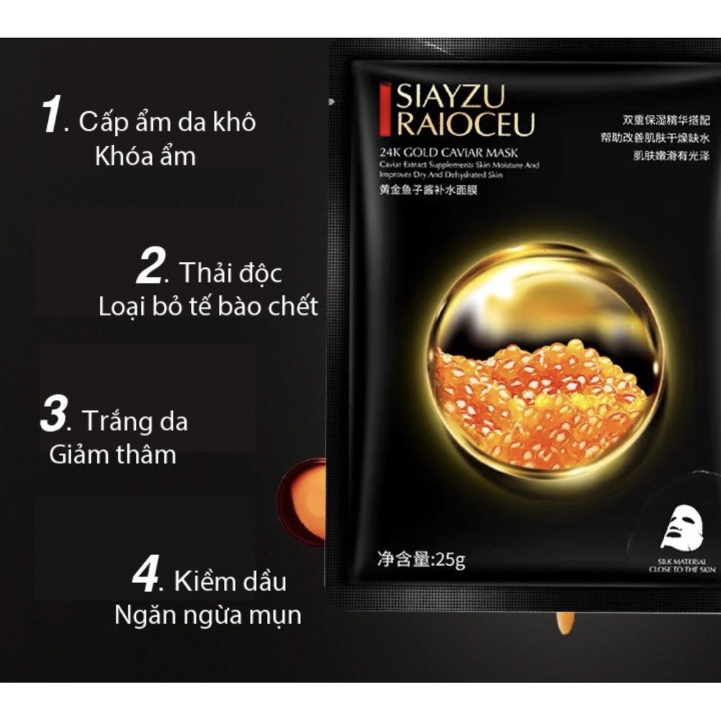 [126] Mặt Nạ Trứng Cá Vàng Dưỡng Trắng Da Mặt Dưỡng Ẩm - Ngừa Mụn - Ngăn Lão Hóa Da Mask Nội Địa Trung | BigBuy360 - bigbuy360.vn