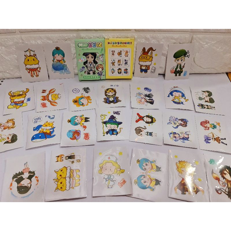 Hộp 24 tấm mini  sticker 12 cung hoàng đạo mã YS-886