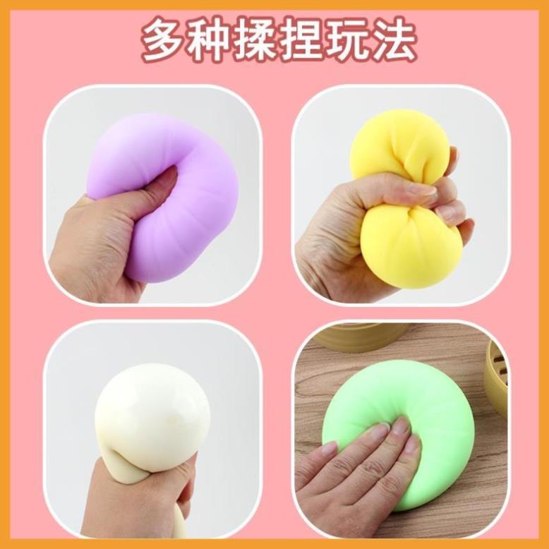 Thú dẻo bóp giảm stress - Chó Shiba - Bánh bao- Ếch, Ngựa, Vịt dạng mochi silicon bóp dẻo