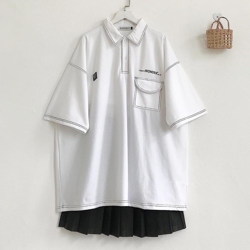 Áo phông /Áo thun Polo UNISEX form rộng /Polo cộc tay WONDO [Unisex Nam/Nữ siêu đẹp hàng cao cấp loại 1♥️ ]