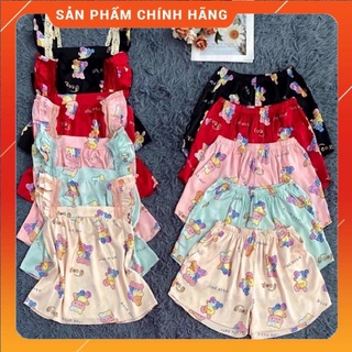 Đồ bộ lụa latin cao cấp sát nách cộc đùi mềm mịn