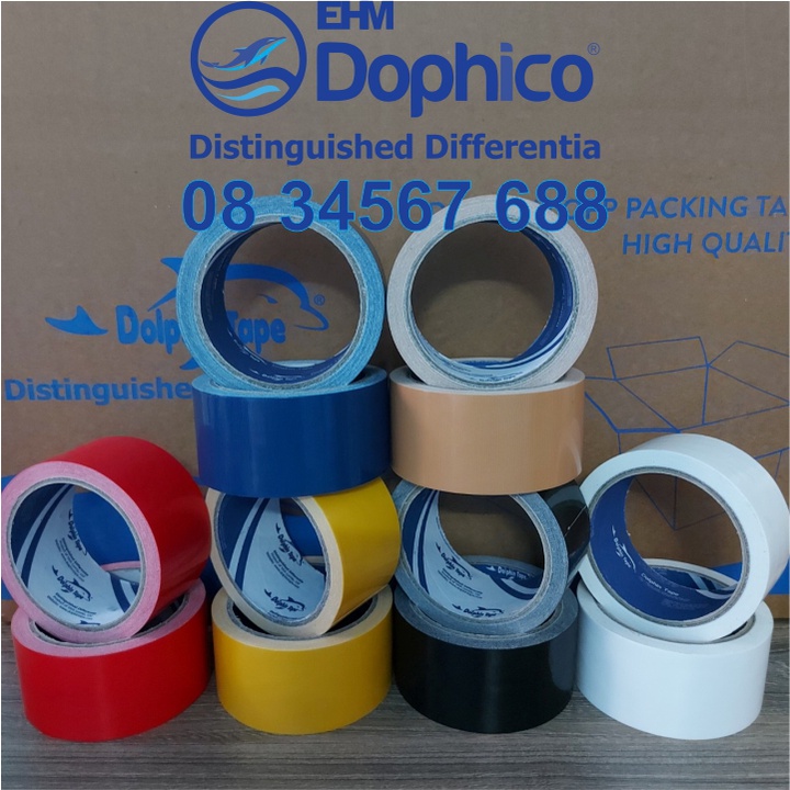 Băng dính vải 48mm x 10Y đủ các màu – Siêu dính – Dùng đóng gói hàng hóa nặng – Dán cốt pha bê tông…
