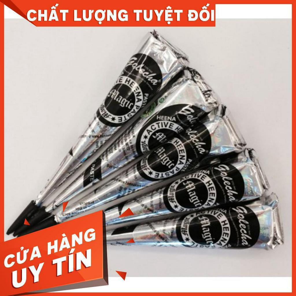 [HOT SALE] Mực henna đen golecha Ấn Độ 1 hộp 12 tuýp