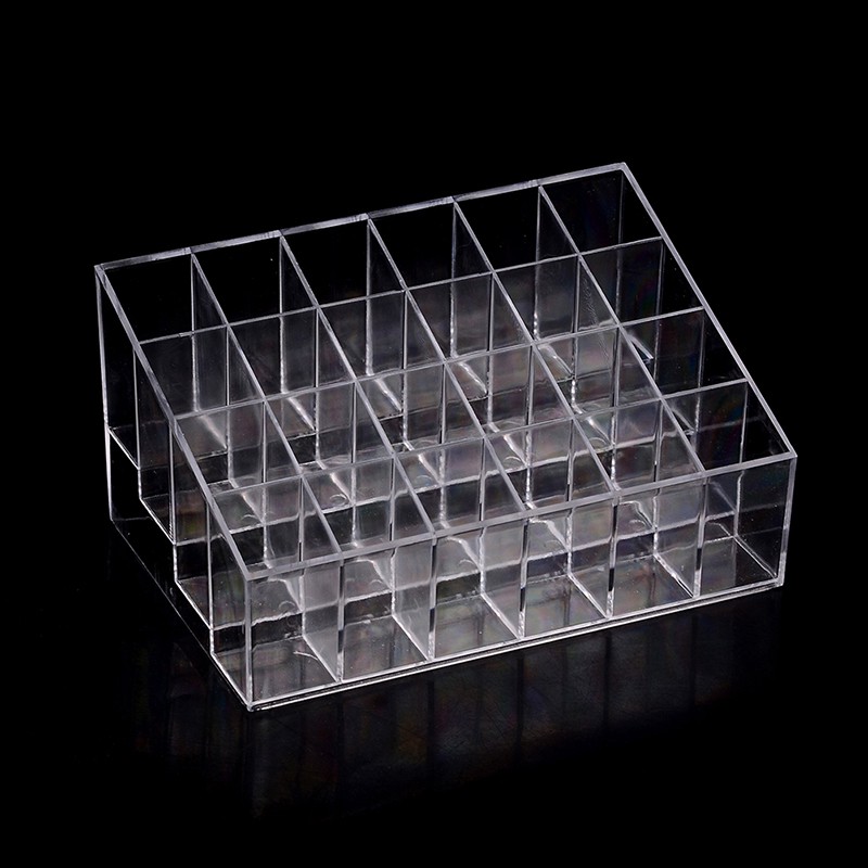 (Hàng Mới Về) Khay Đựng Son Môi Bằng Nhựa Acrylic 24 / 36 / 40 Ngăn