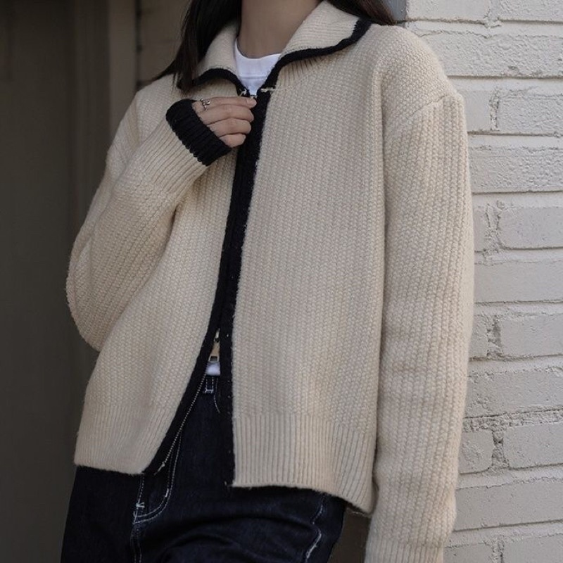 Áo khoác len khoá