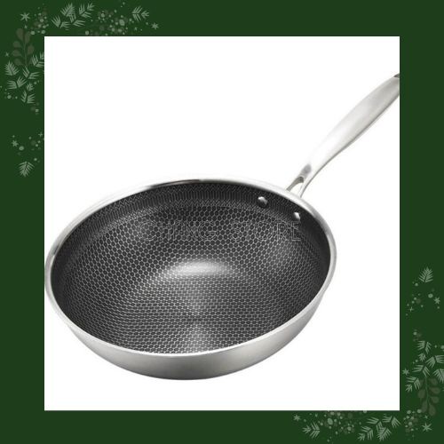 Chảo tổ ong rán chiên xào 32cm chống dính 3 lớp thích hợp bếp gas, bếp từ và hồng ngoại