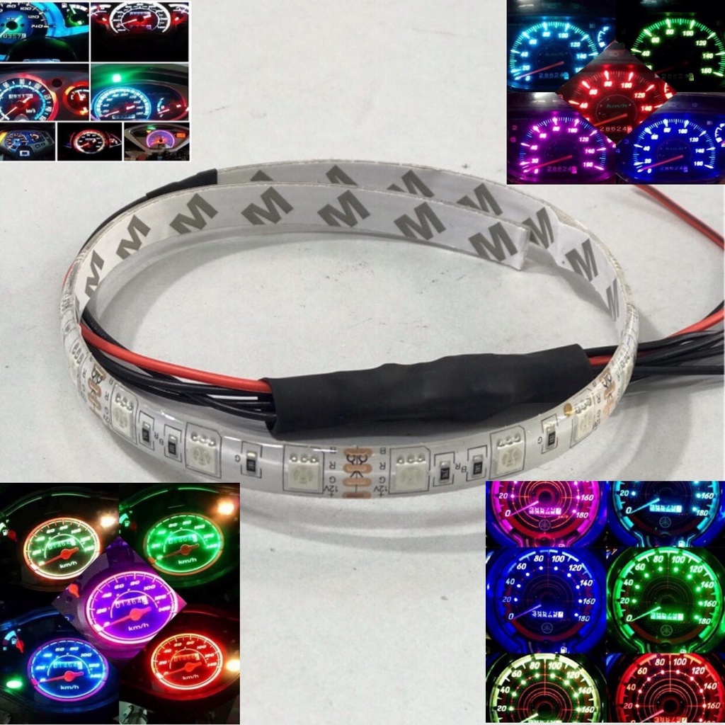 BỘ LED BÁO SỐ ĐỒNG HỒ SANG SỐ ĐỔI MÀU , ĐÈN TRANG TRÍ XE MÁY , ĐÈN BÁO SỐ XE MÁY , ĐÈN ĐỒNG HỒ XE MÁY, ĐỒ CHƠI XE MÁY