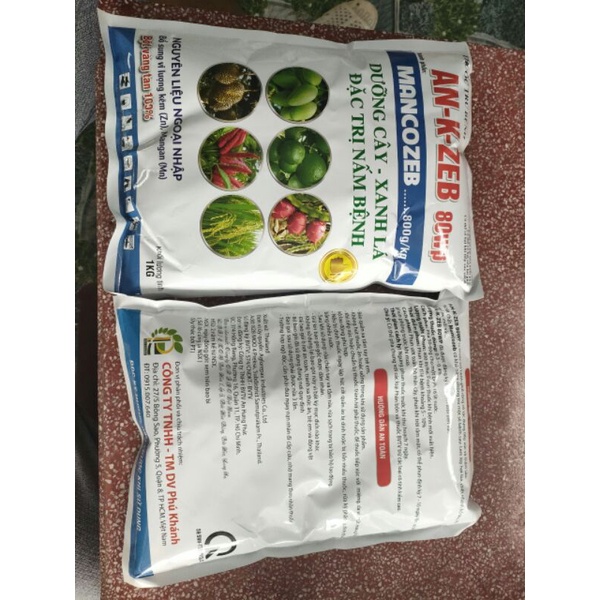 1 kg mencozeb vàng xuất xứ thái lan phòng trừ nấm bệnh thối nhũng trên hoa lan