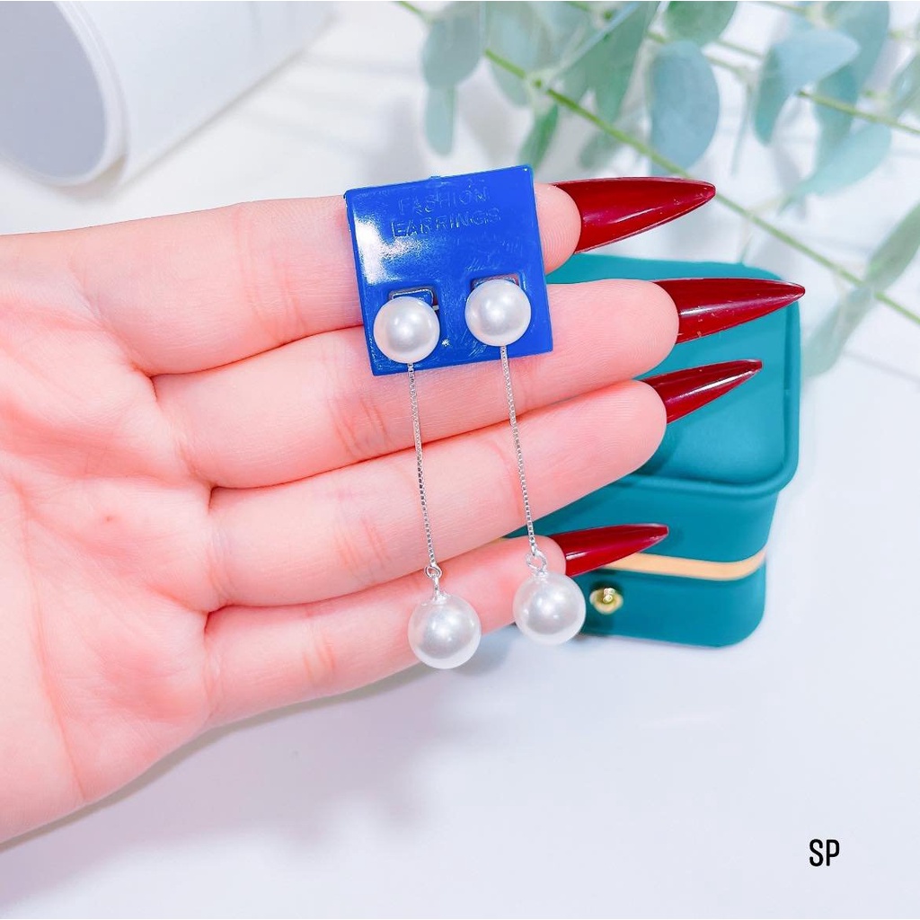 Khuyên tai sao biển nạm đá - chuẩn bạc ý 925 sáng đẹp, ACJ3590