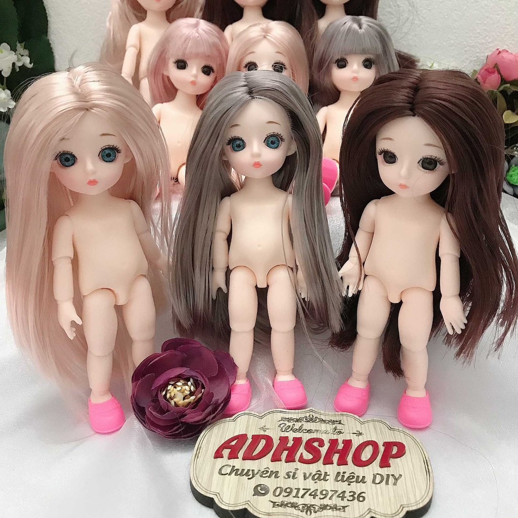 Búp bê Baboliy Kèm Váy Búp bê Barbie ob11 cao 16cm 13 khớp