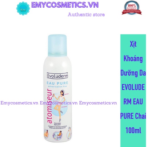 Xịt Khoáng Dưỡng Da EVOLUDERM EAU PURE Chai 100ml