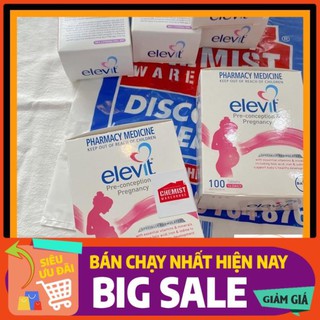Elevit bầu Úc (tách vỉ lẻ, vỉ 10 viên) mẫu mới