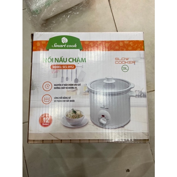 NỒI NẤU CHẬM SMARTCOOK SCS-3912 quà tặng sữa GLICO