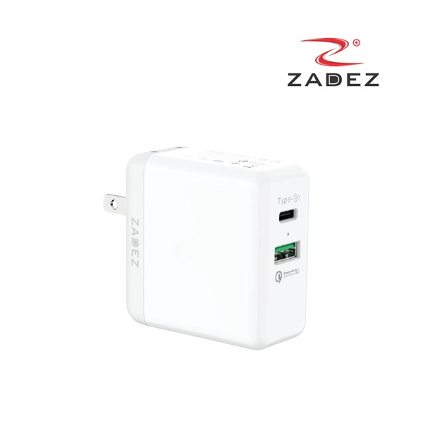 Củ sạc nhanh Zadez 2 cổng USB QC 3.0 và Type C PD 36W ZTA4231