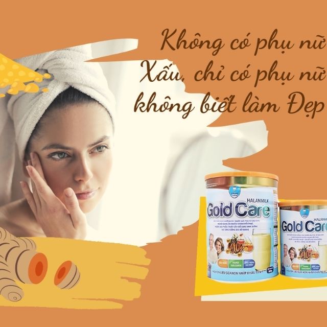 Sữa Nghệ Gold Care Halanmilk  900gr Chứa Sữa Non Đông Trùng Hạ Thảo Cho Người Già Phẫu Thuật,Phụ Nữ Sau Sinh