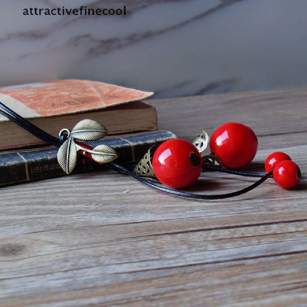 Vòng Cổ Chuỗi Hạt Gốm Phong Cách Vintage
