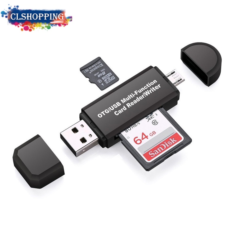 Đầu Đọc Thẻ Nhớ Micro USB/SD/TF/USB 4 Trong 1 Cho Điện Thoại Android/Máy Tính Bảng PC Xiaomi Huawei