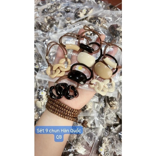 SET 9 BUỘC TÓC NGỌC BẢN TO SIÊU ĐIỆU ĐÀ CHO NỮ