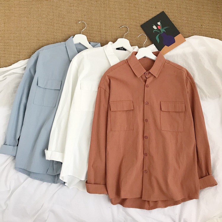 Áo sơ mi nam Form Rộng Chất Đũi phong cách Hàn Quốc Trẻ Trung - KB26 | BigBuy360 - bigbuy360.vn