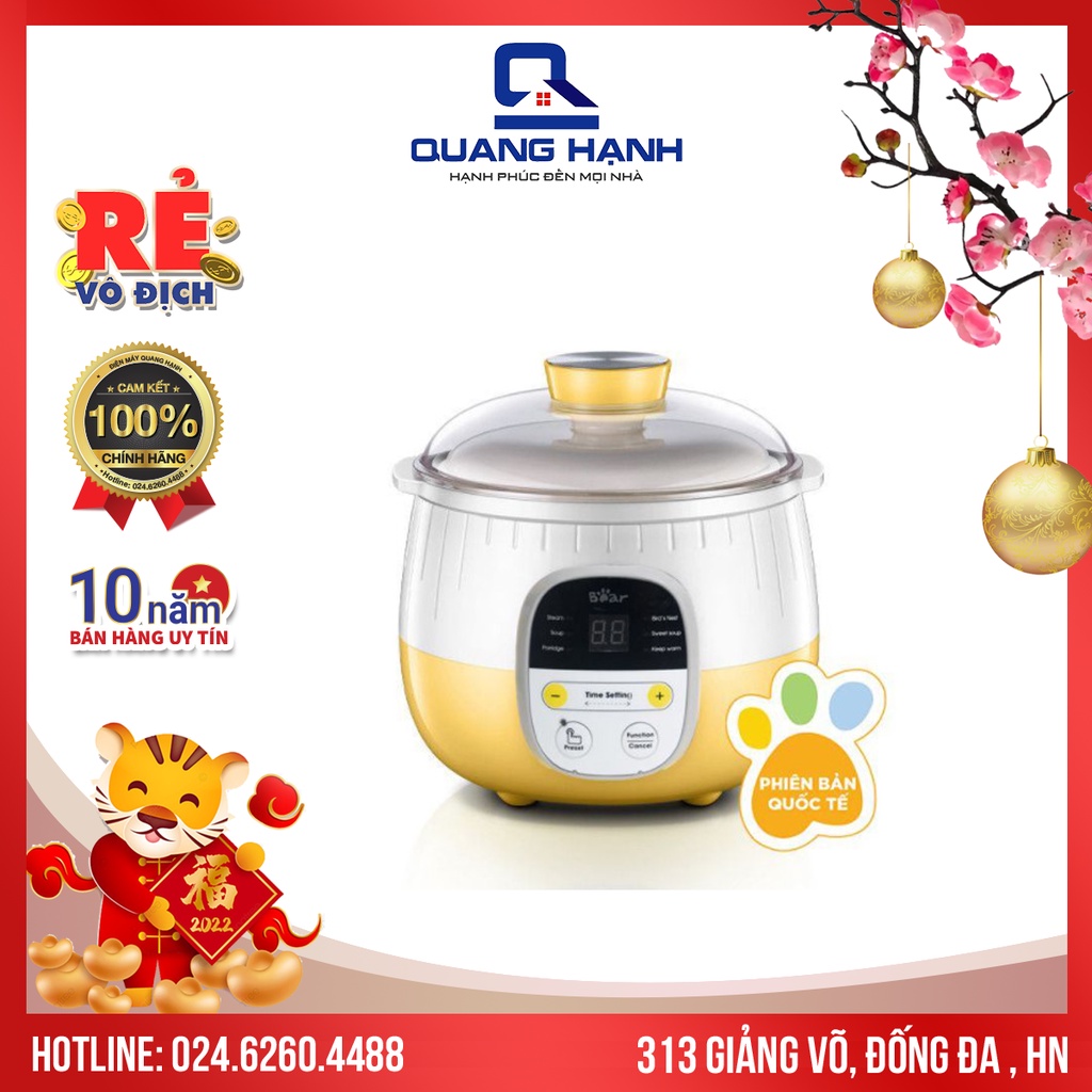 Nồi nấu chậm Bear 0,8L SUBE001