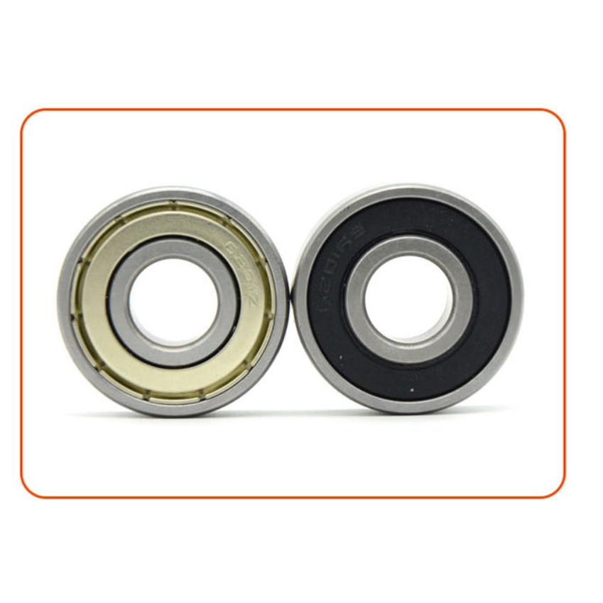 Vòng bi 6201, 6001, 6200, 6203, 6204, 6004, 6300, 6301, 6302, 6303, 6304 nắp sắt, nắp cao su độ kín cao