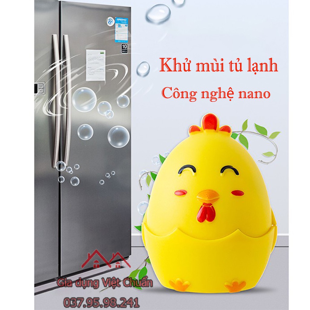 Khử mùi tủ lạnh,oto,tủ giày,nhà vệ sinh hình con gà hấp thụ và tự khử các khí tạo mùi công nghệ nano sk326