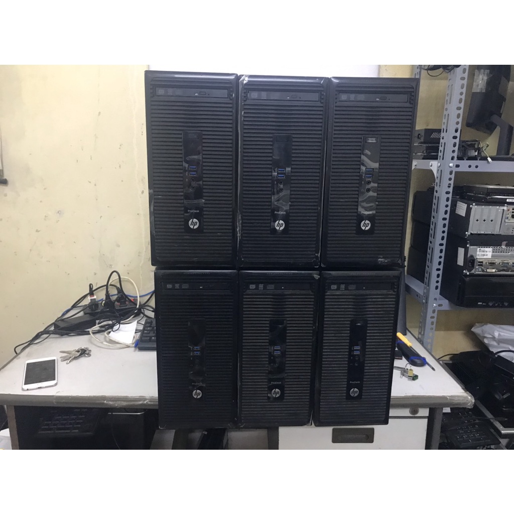 Máy tính bộ HP ProDesk 400 G2 MT, Pentium G3240/4GB/SSD120GB (G3V26AV)