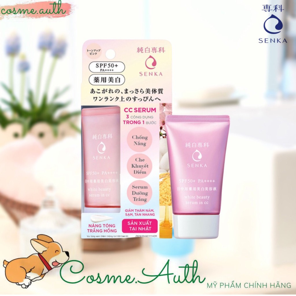 Tinh Chất Chống Nắng Senka White Beauty CC UV SPF 50+ PA++++