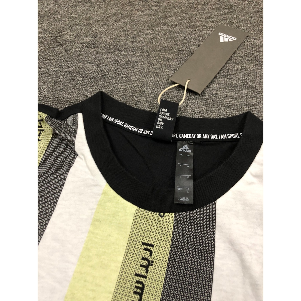 Áo Thun Adidas Must Haves kẻ sọc đẹp quá sẵn size L XL á