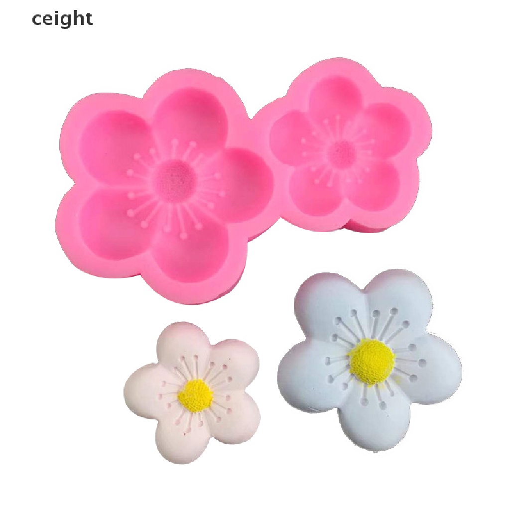 Khuôn silicon mềm hình hoa nở trang trí làm socola fondant