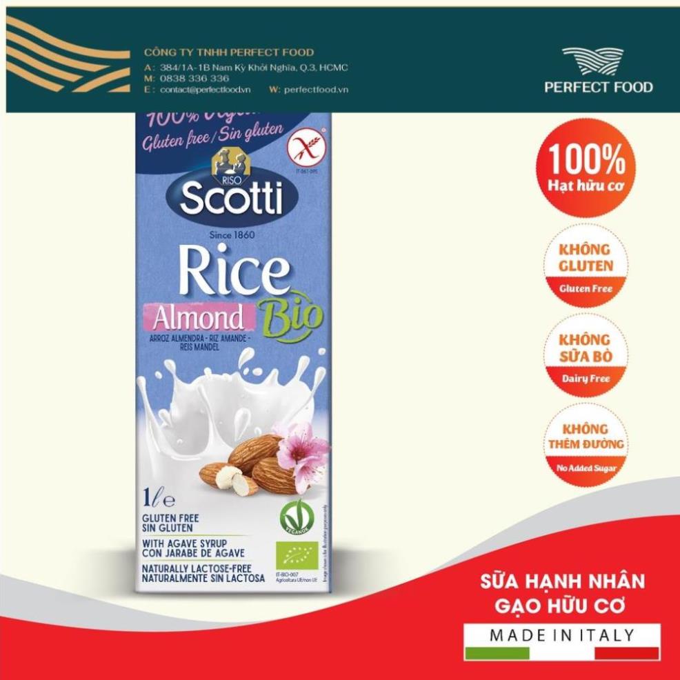 Sữa Hạnh Nhân Gạo Hữu Cơ Riso Scotti - ORGRANIC Rice Almond Drink - 1L