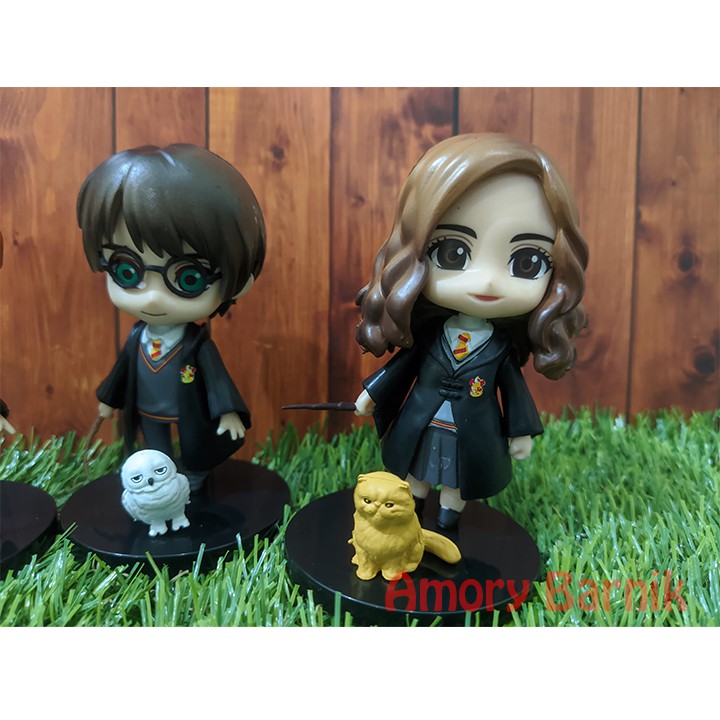 Bộ 3 Mô Hình Nhân Vật Trong Phim Harry Potter Màu Đen