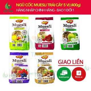 Ngũ Cốc Trái Cây Ăn Sáng/ Ăn Kiêng Muesli Nga CỰC NGON ĐỦ 5 VỊ hạt, trái cây