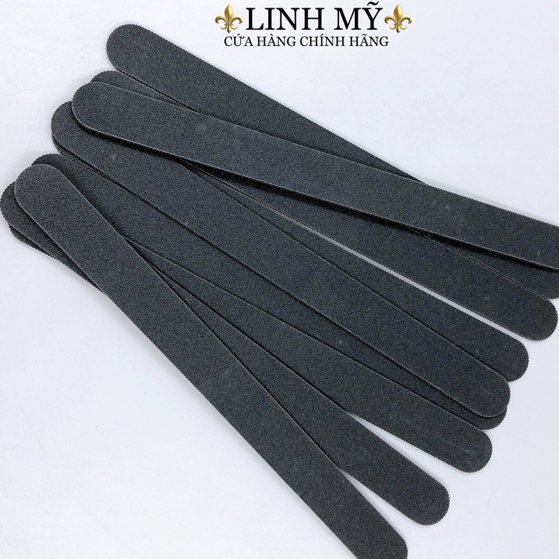 Set 10 dũa móng tay màu đen - nhám Nhật