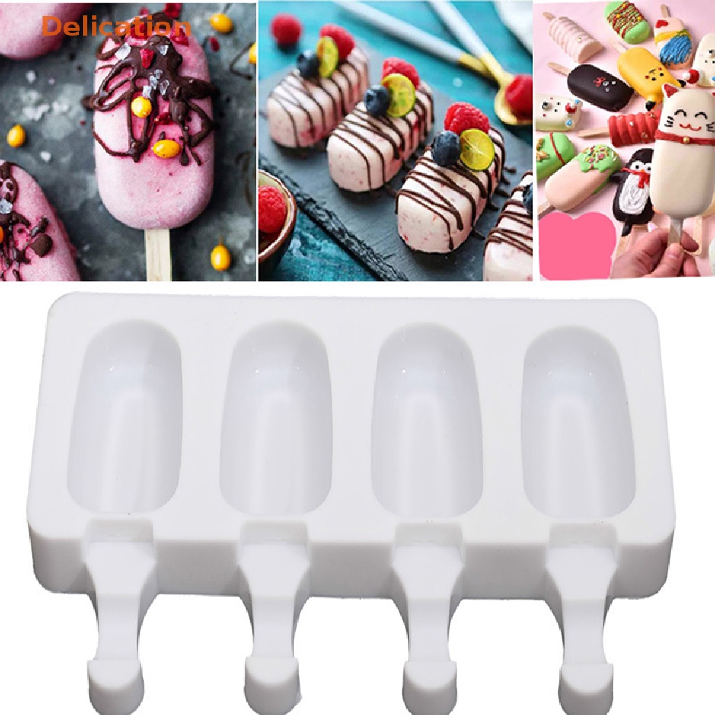 Khuôn Silicone Làm Kem Que DIY Tiện Dụng