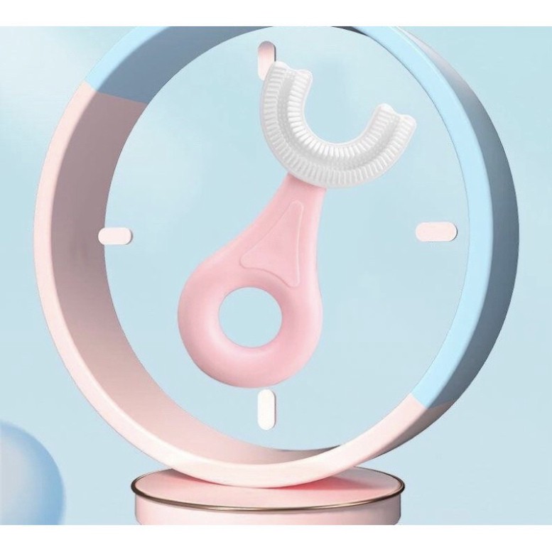 Bàn chải đánh răng silicon cho bé hình chữ U ( siêu xinh- siêu sạch bé thích mê)