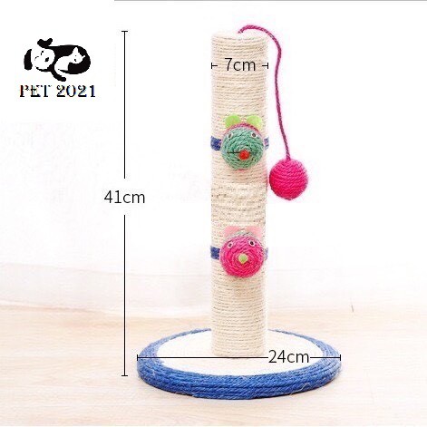 Trụ Cào Móng Cho Mèo Có Bóng Treo, Hình Nộm Xinh Xắn - PET2021