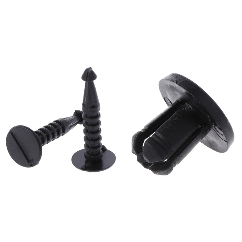 Set 10 đinh tán bằng nhựa phụ tùng dành cho xe ô tô Renault Clio laguna Megane ES