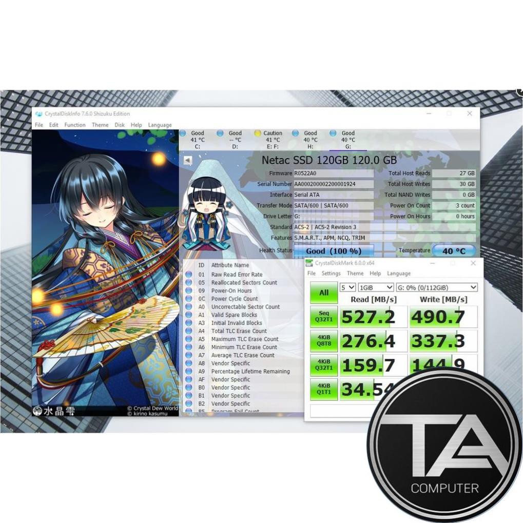 Ổ cứng SSD 120GB Netac N535S SATA III 6GB/s 2.5 inch Bảo Hành 36 Tháng | BigBuy360 - bigbuy360.vn