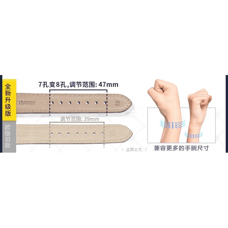 Dây Da Bò Đeo Đồng Hồ 12-24mm 13mm 15mm 17mm 19mm 20mm 22mm
