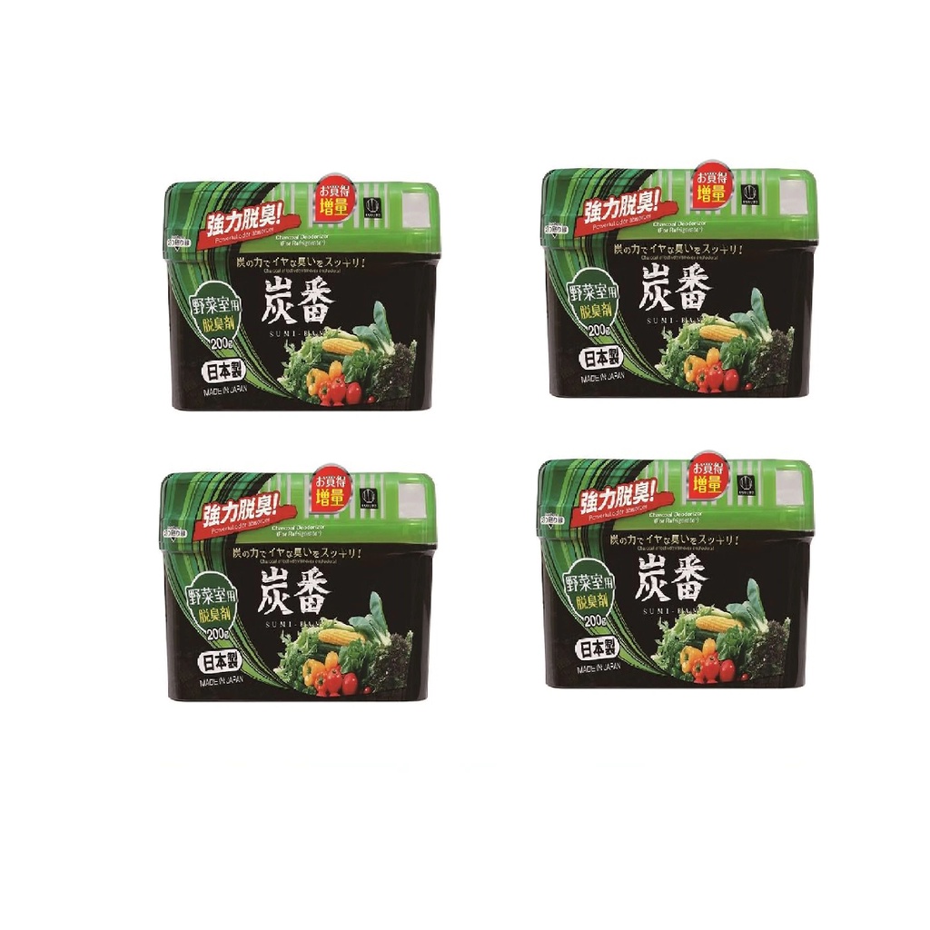 Daiso Than Hút Ẩm Charcoal Odour Absorber For Fridge Vegetable Drawer 200G