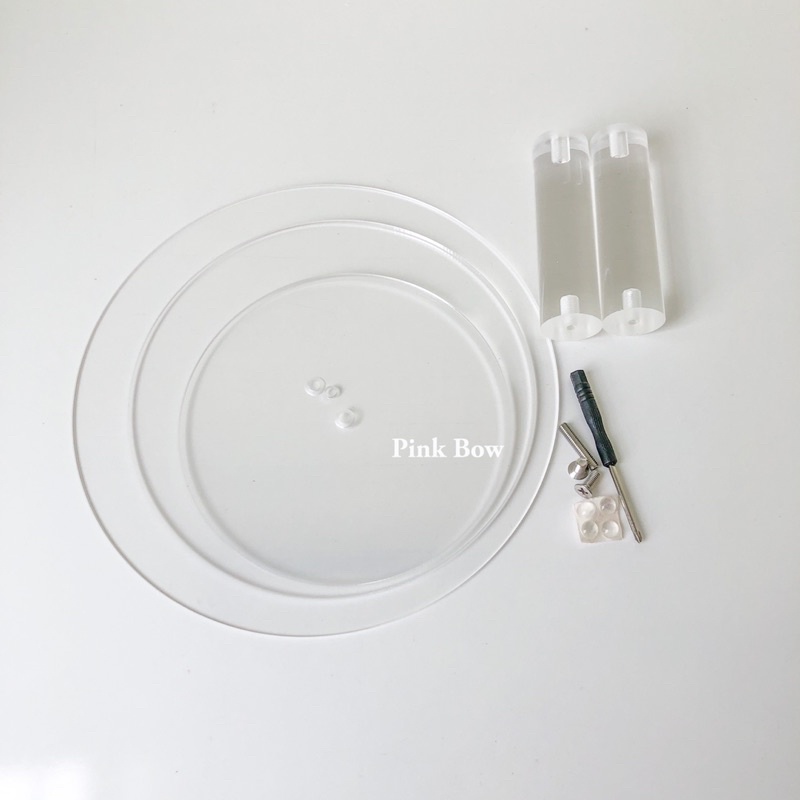 Kệ/Giá đựng bánh kẹo, cupcake, macaron, sinh nhật 3 - 5 tầng bằng nhựa ACRYLIC size 20 - 40cm, bao gồm cả ốc vít lắp ráp