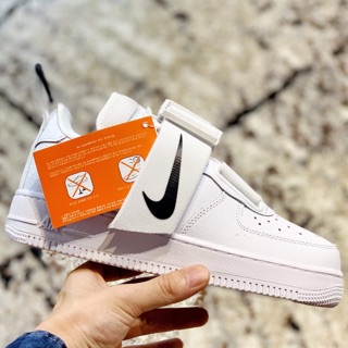 Giày AF1 Utility QS trắng quai ngang