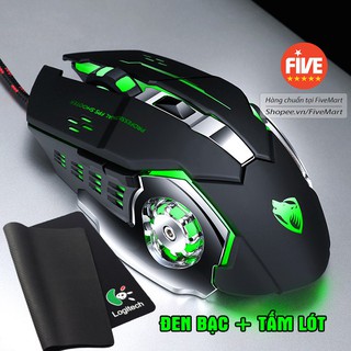 Nk032 Chuột game thủ cực bền thiết kế độc lạ có LED nhiều màu