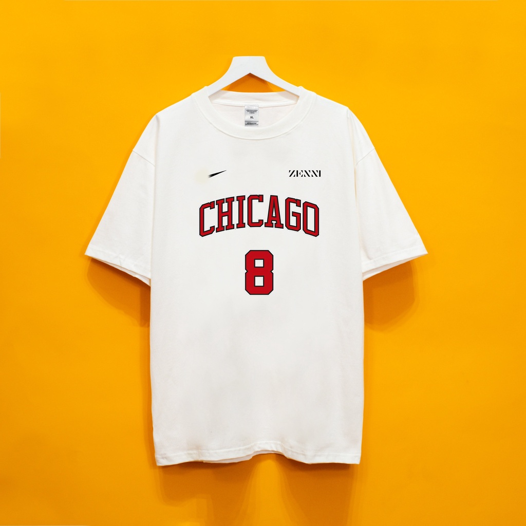 Áo thun tay lỡ Chicago Dogo Store , Áo thun unisex nam nữ form rộng oversize chất liệu Cotton | WebRaoVat - webraovat.net.vn