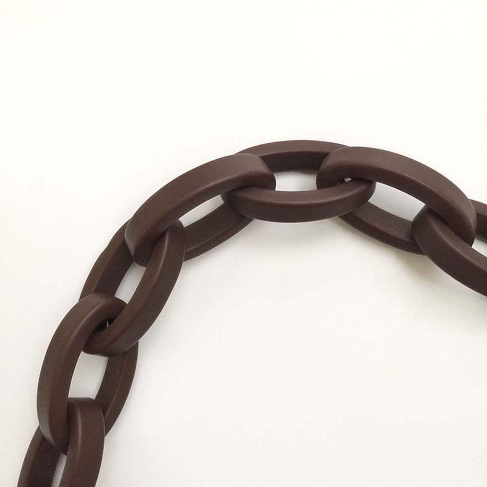 Dây Đeo Túi Xách Bằng Nhựa Acrylic Màu Đen Thay Thế DIY